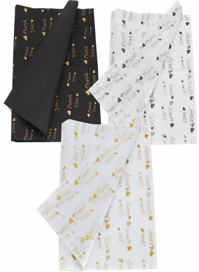 PMLAND 60 Sheets Thank You Tissue Paper 20 × 15 Inches – Premium Gift Wrapping & Packaging Paper, Acid-Free, Vibrant Colour, Tear-Resistant for Gift Bags, Boxes, Crafts & Party Décor - Image 1